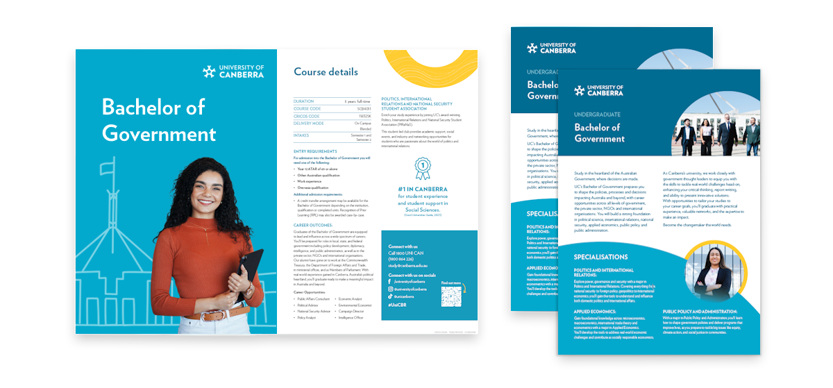 Bachelor of Business online course brochure